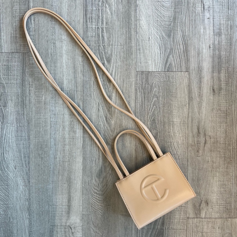 Telfar small cream shopping bag/ bought it as part of the bag security sale